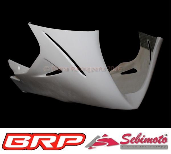 Suzuki GSX-R 600 2011-2018 / GSX-R 750 2011-2018 Sebimoto Rennverkleidung 2 teilig + Höcker offene Sitzfläche für Originalsitz + Höckerschutzblech in GFK