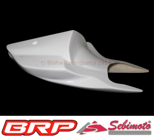 Suzuki GSX-R 600 2011-2018 / GSX-R 750 2011-2018 Sebimoto Rennverkleidung 2 teilig + Höcker offene Sitzfläche für Originalsitz + Höckerschutzblech in GFK