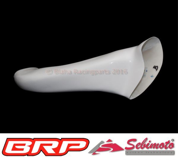 Suzuki GSX-R 600 2011-2018 / GSX-R 750 2011-2018 Sebimoto Rennverkleidung 2 teilig + Höcker offene Sitzfläche für Originalsitz + Höckerschutzblech + Tankabdeckung + Luftröhren links und rechts in GFK