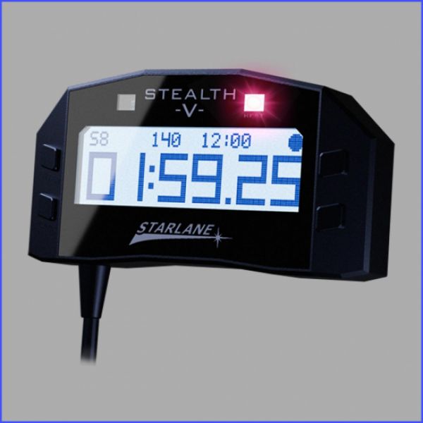 Starlane Laptimer Stealth-5 für Motorrad, mit TRIPLE GPS