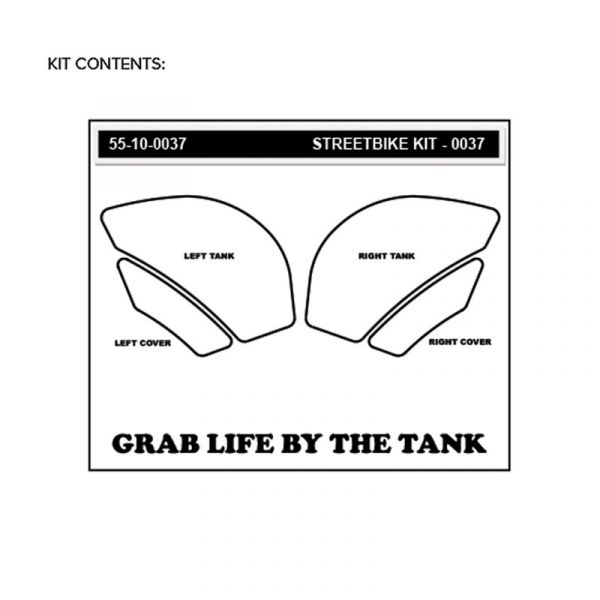 Kawasaki ZX 6R 2009-2024  Stompgrip - Volcano Traction Pads - klar - 55-10-0037C
