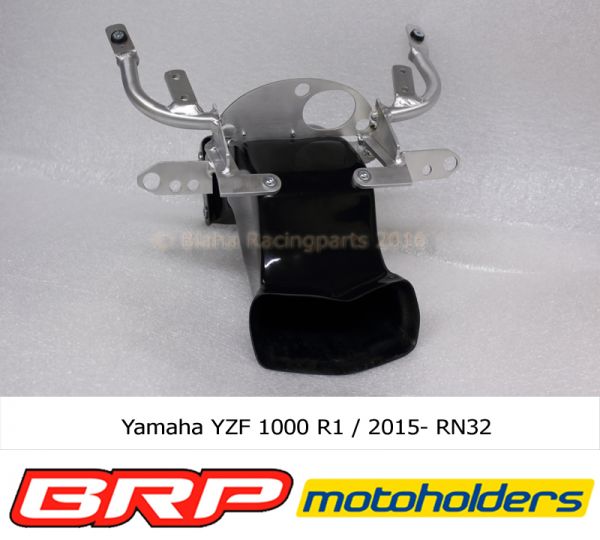 Yamaha YZF 1000 R1 2015 bis 2019 RN32 Motoholders Alu Verkleidungshalter Racing für Serieninstrumente inkl. GFK Luftrohr passend nur für Sebimoto Verkleidung fairing holder incl. GFK air tube