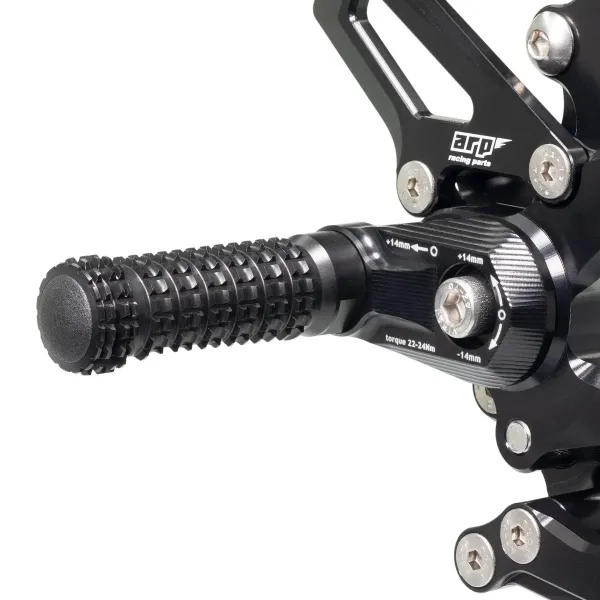 ARP Racing Fussrastenanlage Kawasaki ZX 10R Ninja 2016-2019 umgekehrte Schaltung Rear set reverse shifting