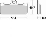 BRAKING Bremsbelag 776P1R vorne Racing