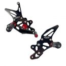 TRACK Fußrastenanlage schwarz Suzuki GSX-R600 2006-10 mit ABE