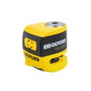 OXFORD Micro XA5 Alarm Bremsscheibenschloss - Gelb/Schwarz