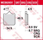TRW Lucas Racing Bremsbelag MCB 829 CRQ Hyper Carbon