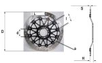 Brembo Racing Bremsscheibe für Suzuki 08715066