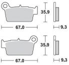 BRAKING Bremsbelag 890CM44 hinten Sintermetall Offroad-Sport