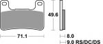 BRAKING Bremsbelag 898P1R vorne Racing