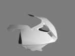 BMW S 1000RR 2009-2011 Sebimoto Oberteil klein ohne Scheinwerferausschnitt (für Racingscheibe in Originalform) / Upper part smal (for windshield racing, original form)